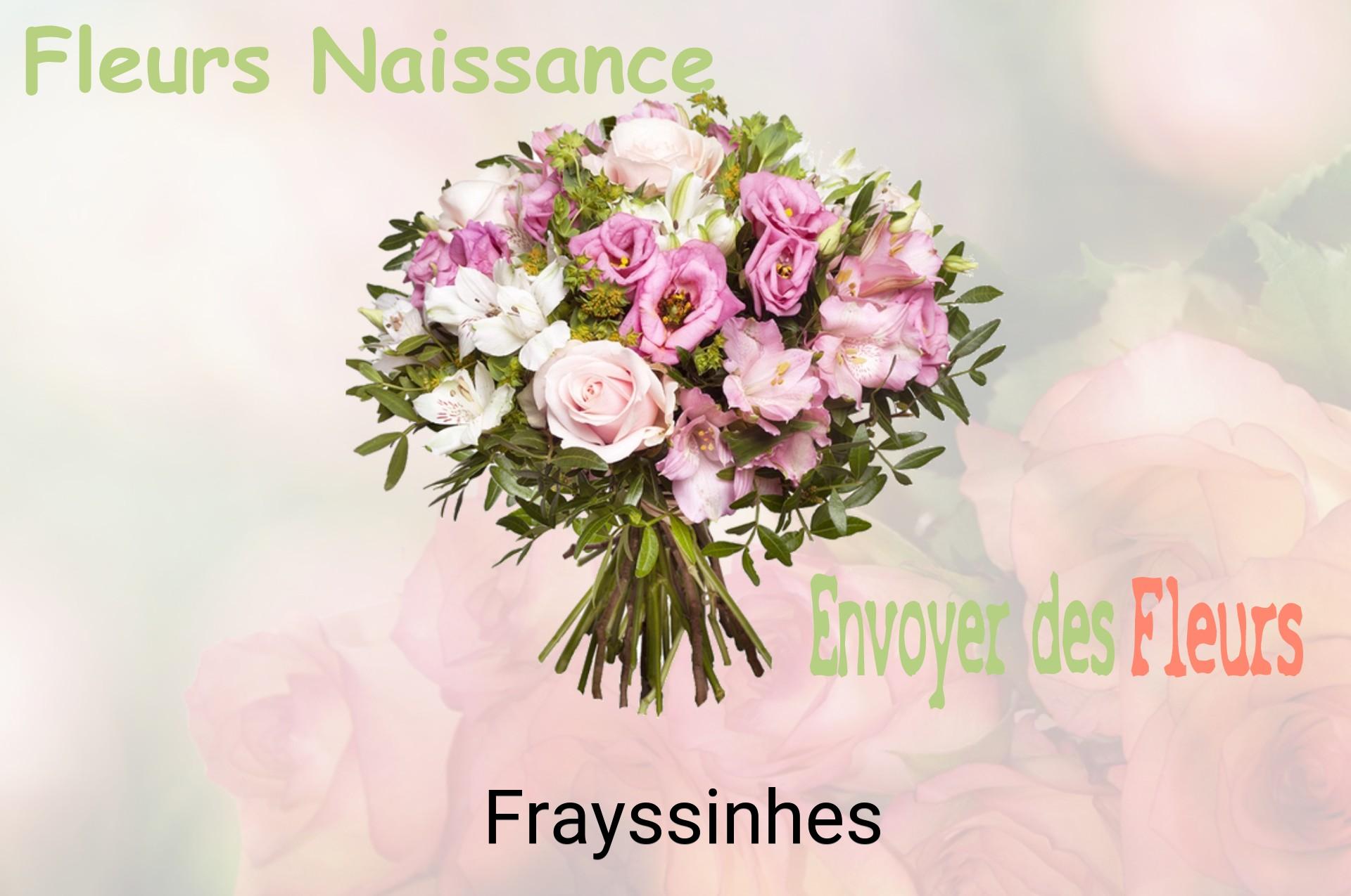 Bouquet de fleurs de naissance livré à Frayssinhes